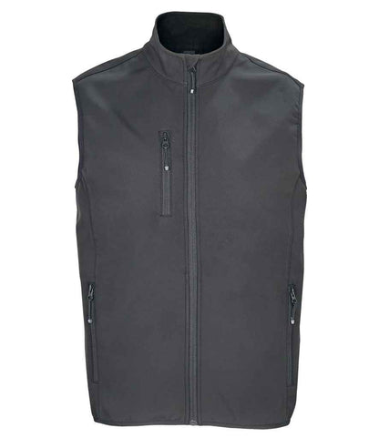 SOL'S Falcon Recycled Soft Shell Bodywarmer - Charcoal (03825)