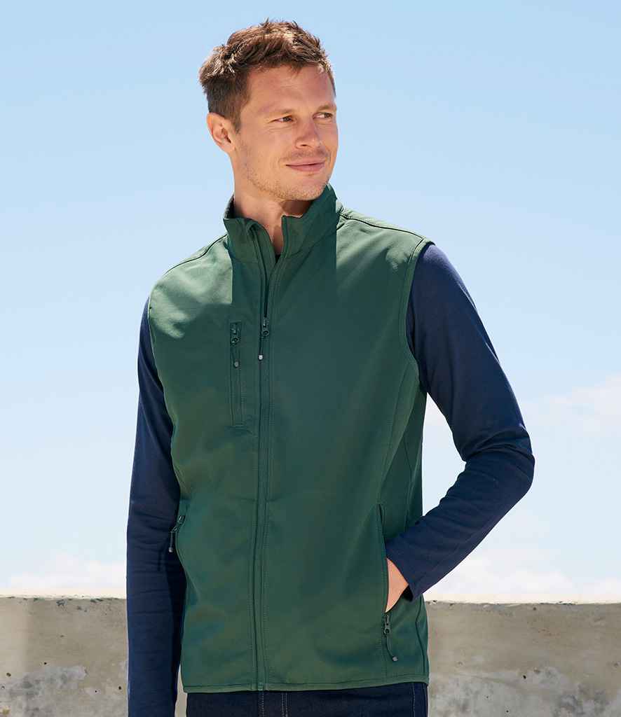 SOL'S Falcon Recycled Soft Shell Bodywarmer - Forest Green (03825)