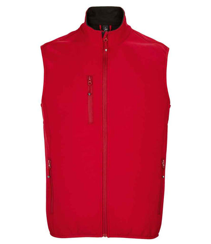 SOL'S Falcon Recycled Soft Shell Bodywarmer - Pepper Red (03825)