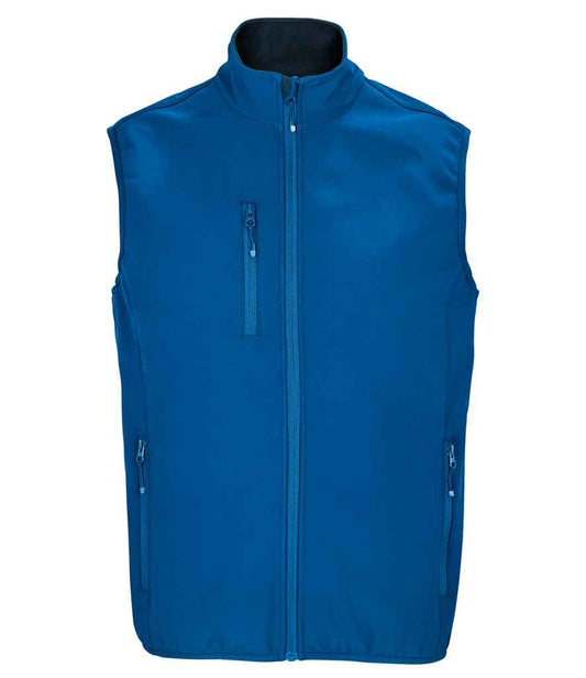 SOL'S Falcon Recycled Soft Shell Bodywarmer - Royal Blue (03825)