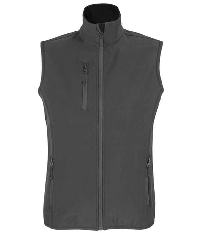 SOL'S Ladies Falcon Recycled Soft Shell Bodywarmer - Charcoal (03826)