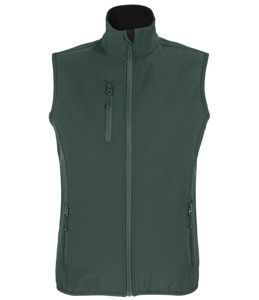 SOL'S Ladies Falcon Recycled Soft Shell Bodywarmer - Forest Green (03826)