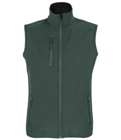 SOL'S Ladies Falcon Recycled Soft Shell Bodywarmer - Forest Green (03826)