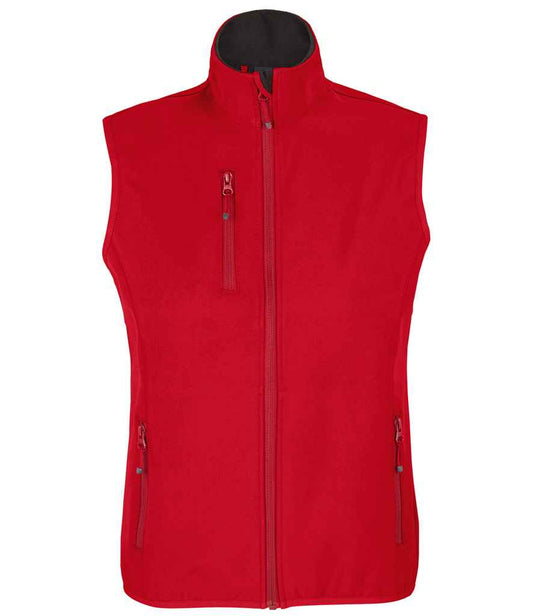 SOL'S Ladies Falcon Recycled Soft Shell Bodywarmer - Pepper Red (03826)