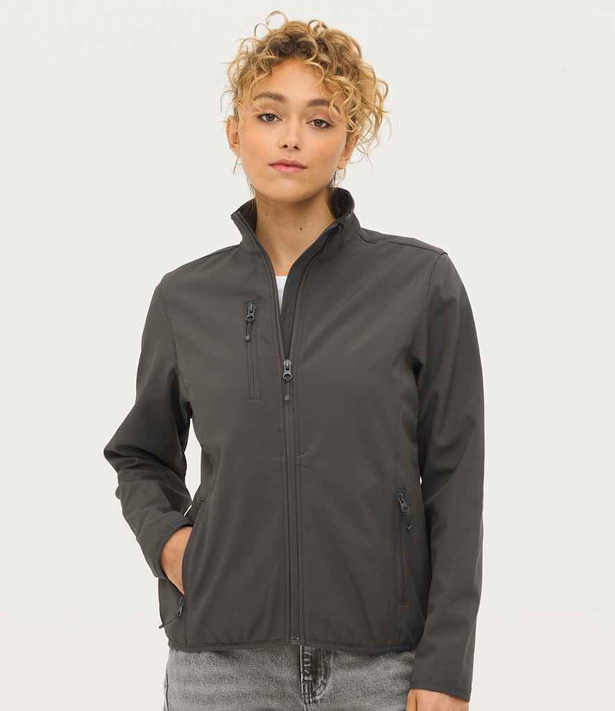 SOL'S Ladies Falcon Recycled Soft Shell Jacket - Charcoal (03828)