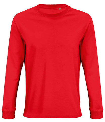 SOL'S Unisex Pioneer Long Sleeve T-Shirt - Bright Red (03982)