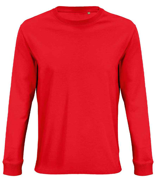 SOL'S Unisex Pioneer Long Sleeve T-Shirt - Bright Red (03982)