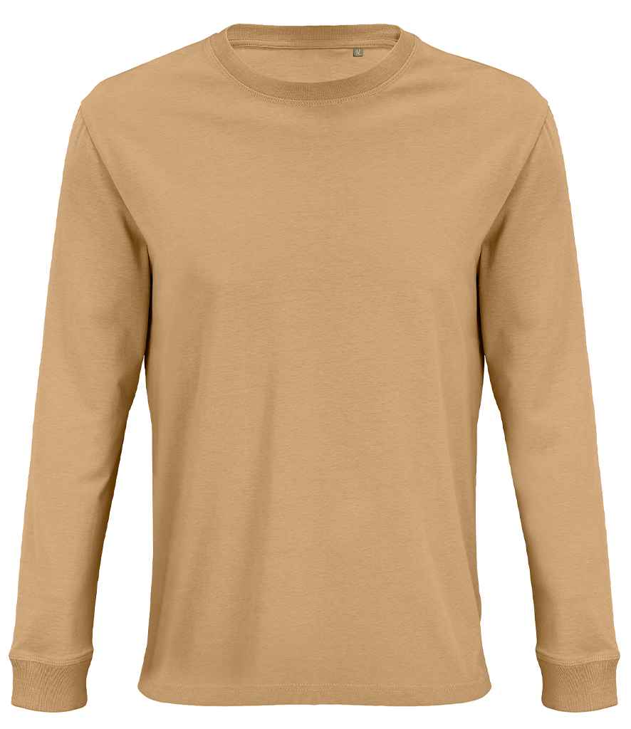 SOL'S Unisex Pioneer Long Sleeve T-Shirt - Dark Beige (03982)