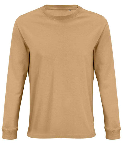 SOL'S Unisex Pioneer Long Sleeve T-Shirt - Dark Beige (03982)