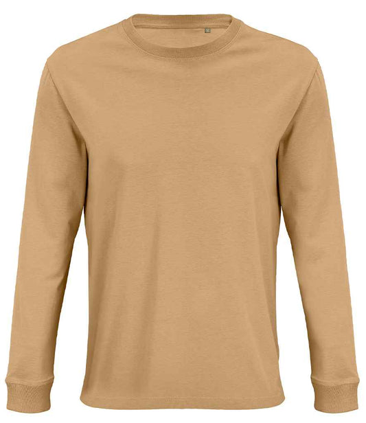 SOL'S Unisex Pioneer Long Sleeve T-Shirt - Dark Beige (03982)
