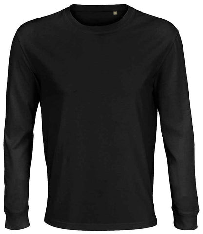 SOL'S Unisex Pioneer Long Sleeve T-Shirt - Deep Black (03982)