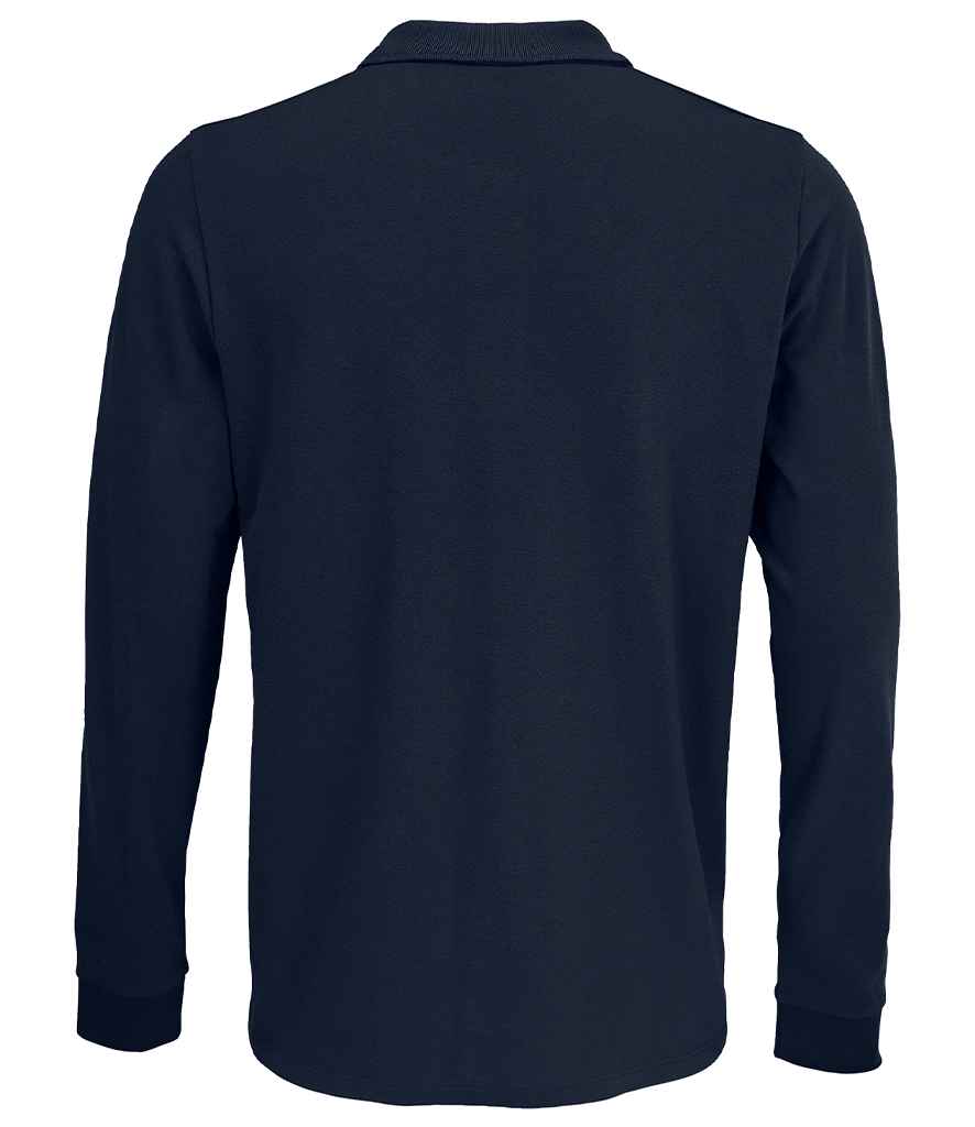 SOL'S Unisex Prime Long Sleeve Piqué Polo Shirt - French Navy (03983)