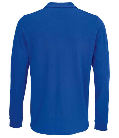 SOL'S Unisex Prime Long Sleeve Piqué Polo Shirt - Royal Blue (03983)