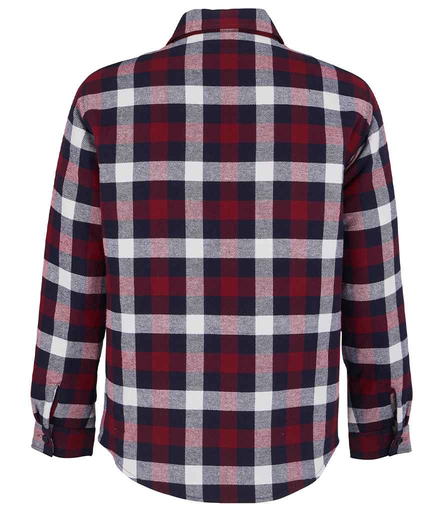 SOL'S SOL'S Unisex Noah Padded Overshirt - Medium Burgundy (03989)