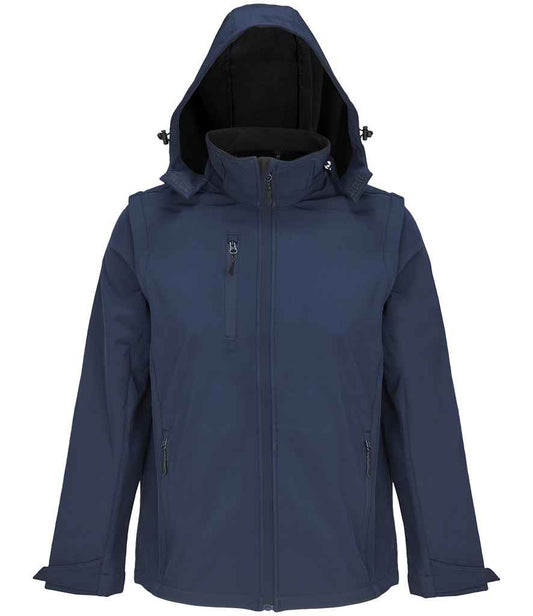 SOL'S SOL'S Unisex Falcon 3-in-1 Soft Shell Jacket - Abyss Blue (03995)