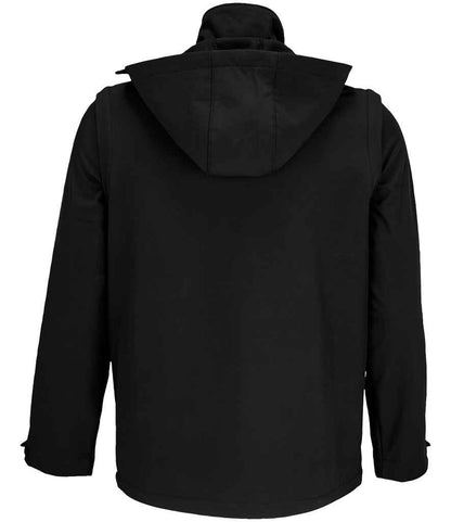 SOL'S SOL'S Unisex Falcon 3-in-1 Soft Shell Jacket - Black (03995)