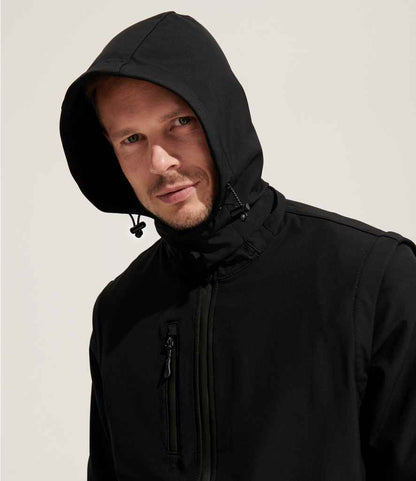 SOL'S SOL'S Unisex Falcon 3-in-1 Soft Shell Jacket - Black (03995)