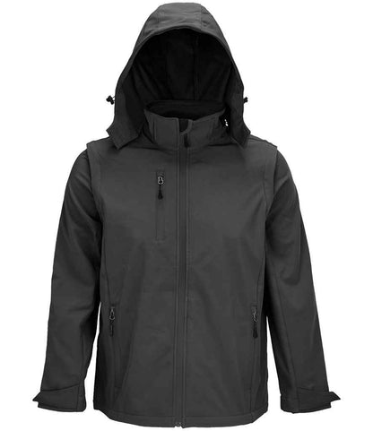 SOL'S SOL'S Unisex Falcon 3-in-1 Soft Shell Jacket - Charcoal (03995)