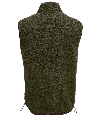 SOL'S SOL'S Unisex Fury Sherpa Bodywarmer - Army/Dark Army (04041)