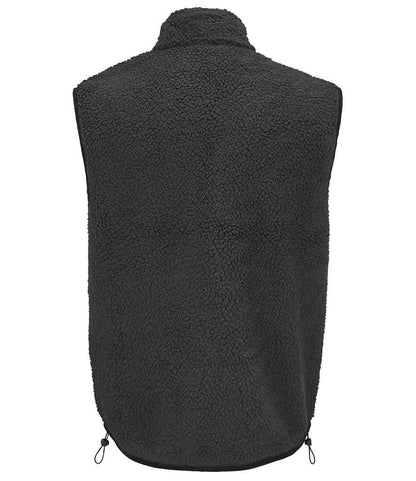 SOL'S SOL'S Unisex Fury Sherpa Bodywarmer - Carbon Grey/Black (04041)