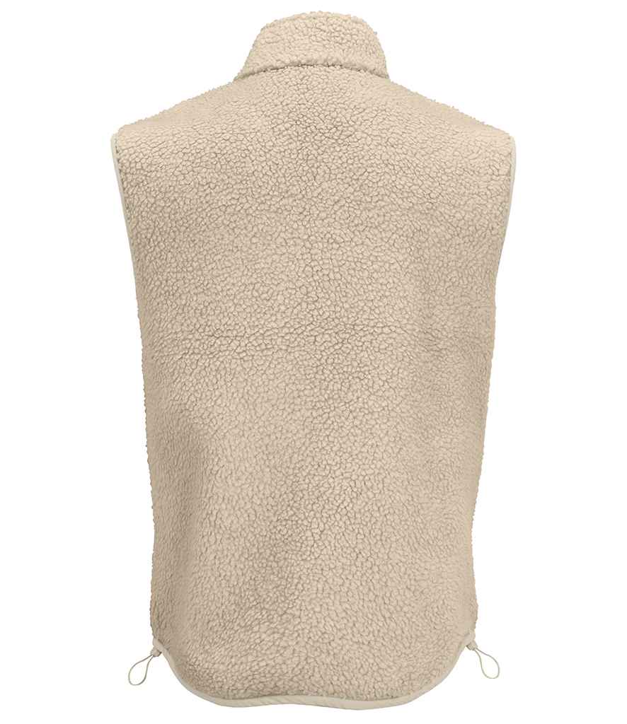 SOL'S SOL'S Unisex Fury Sherpa Bodywarmer - Shear Beige/Beige (04041)