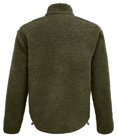 SOL'S SOL'S Unisex Fury Sherpa Jacket - Army/Dark Army (04042)