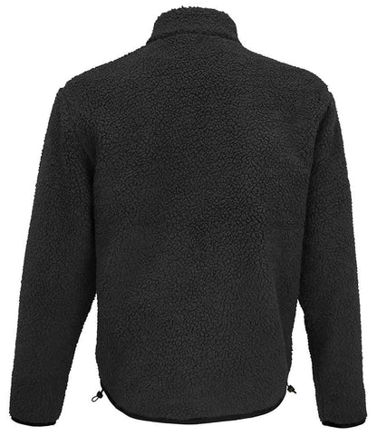 SOL'S SOL'S Unisex Fury Sherpa Jacket - Carbon Grey/Black (04042)
