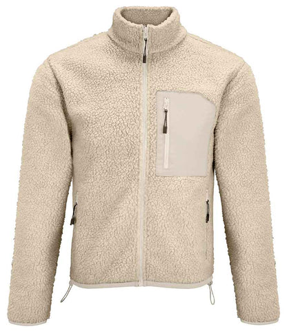 SOL'S SOL'S Unisex Fury Sherpa Jacket - Shear Beige/Beige (04042)
