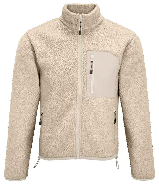 SOL'S SOL'S Unisex Fury Sherpa Jacket - Shear Beige/Beige (04042)