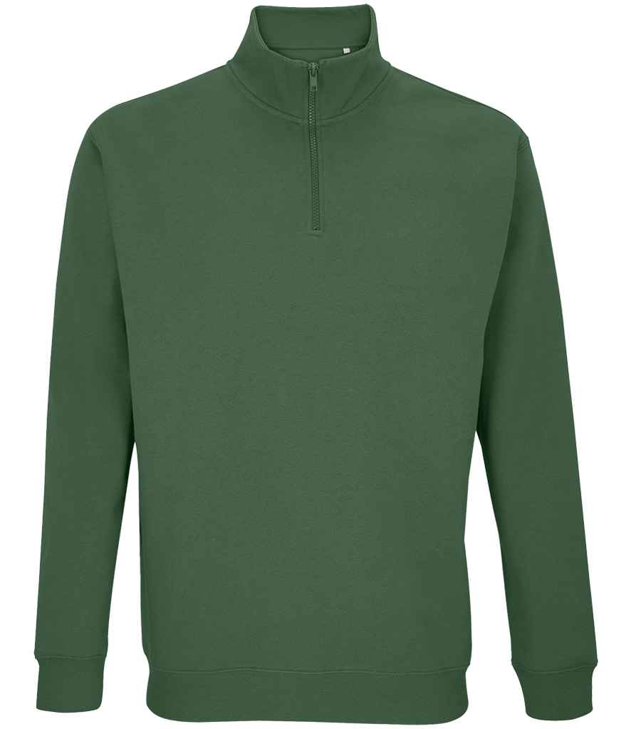SOL'S SOL'S Unisex Conrad 1/4 Zip Sweatshirt - Bottle Green (04234)