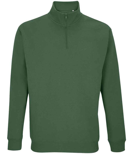 SOL'S SOL'S Unisex Conrad 1/4 Zip Sweatshirt - Bottle Green (04234)