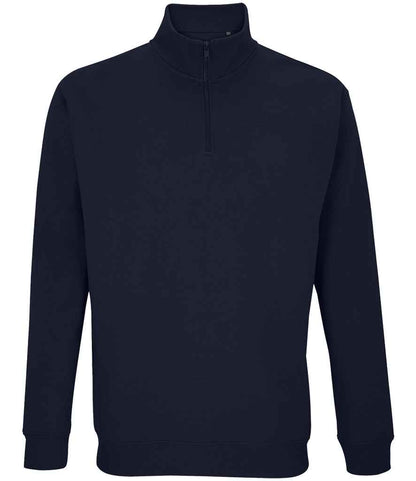 SOL'S SOL'S Unisex Conrad 1/4 Zip Sweatshirt - French Navy (04234)