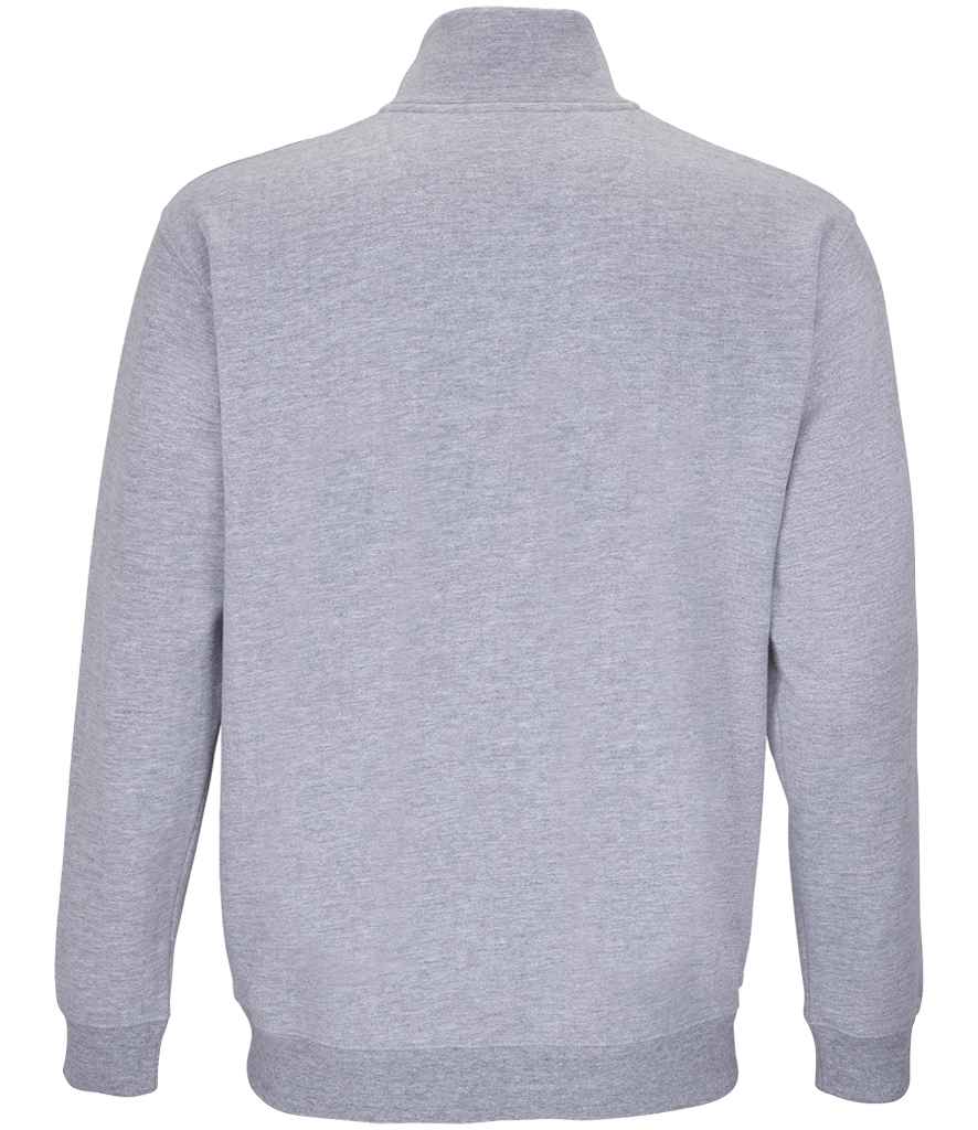 SOL'S SOL'S Unisex Conrad 1/4 Zip Sweatshirt - Grey Marl (04234)