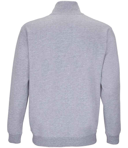 SOL'S SOL'S Unisex Conrad 1/4 Zip Sweatshirt - Grey Marl (04234)