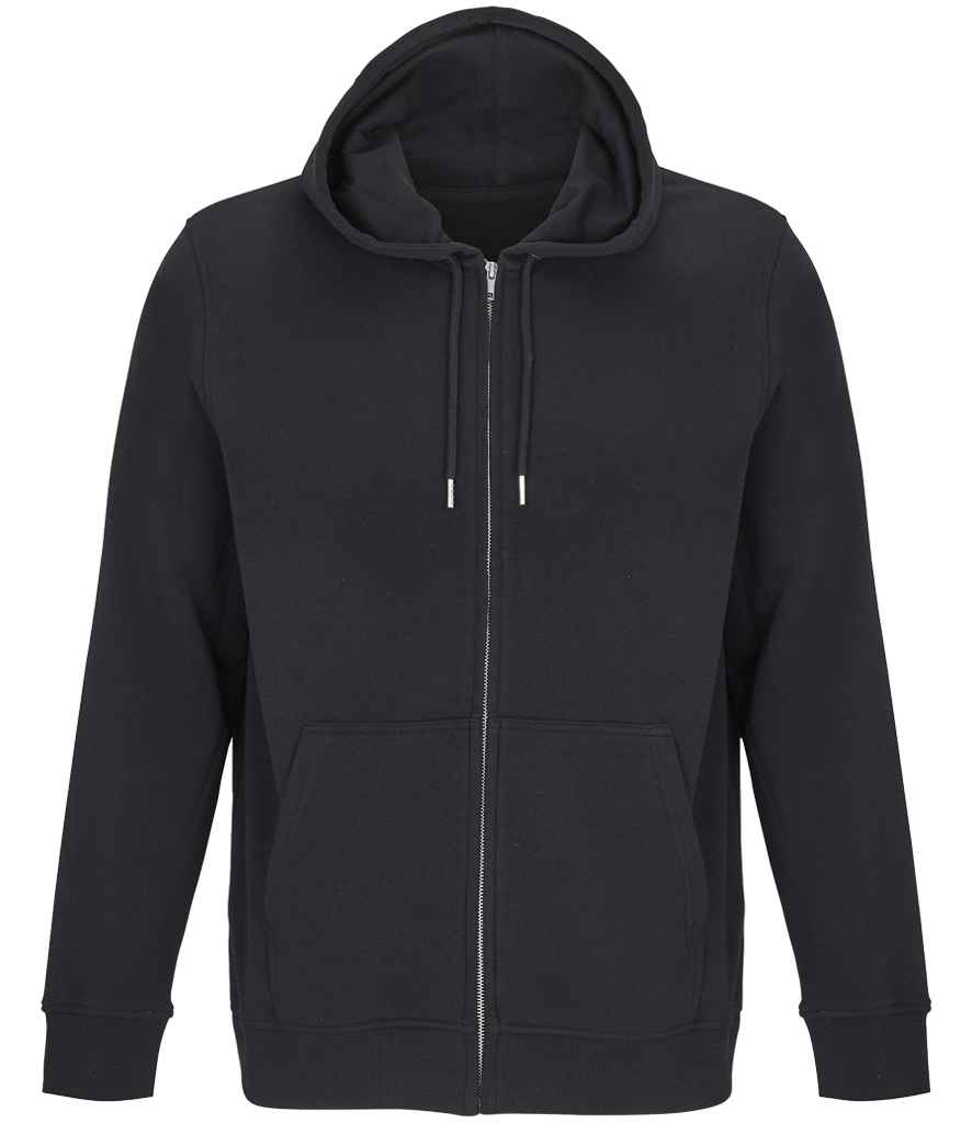 SOL'S SOL'S Unisex Calipso Eco-Friendly Full Zip Hoodie - Black (04237)