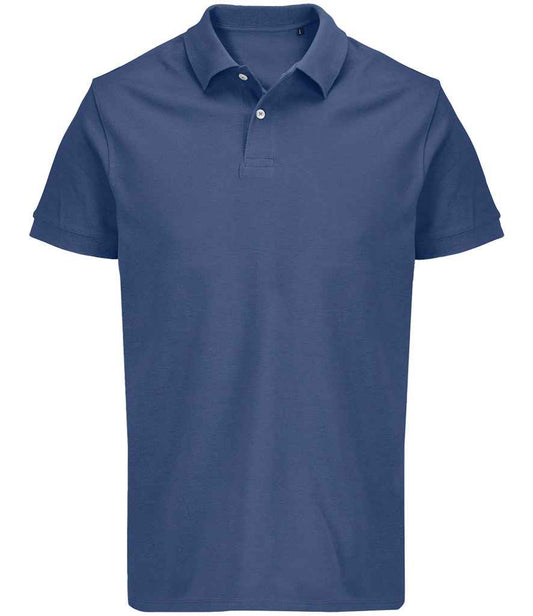 SOL'S SOL'S Unisex Pacific Twin Piqué Polo Shirt - Denim (04439)