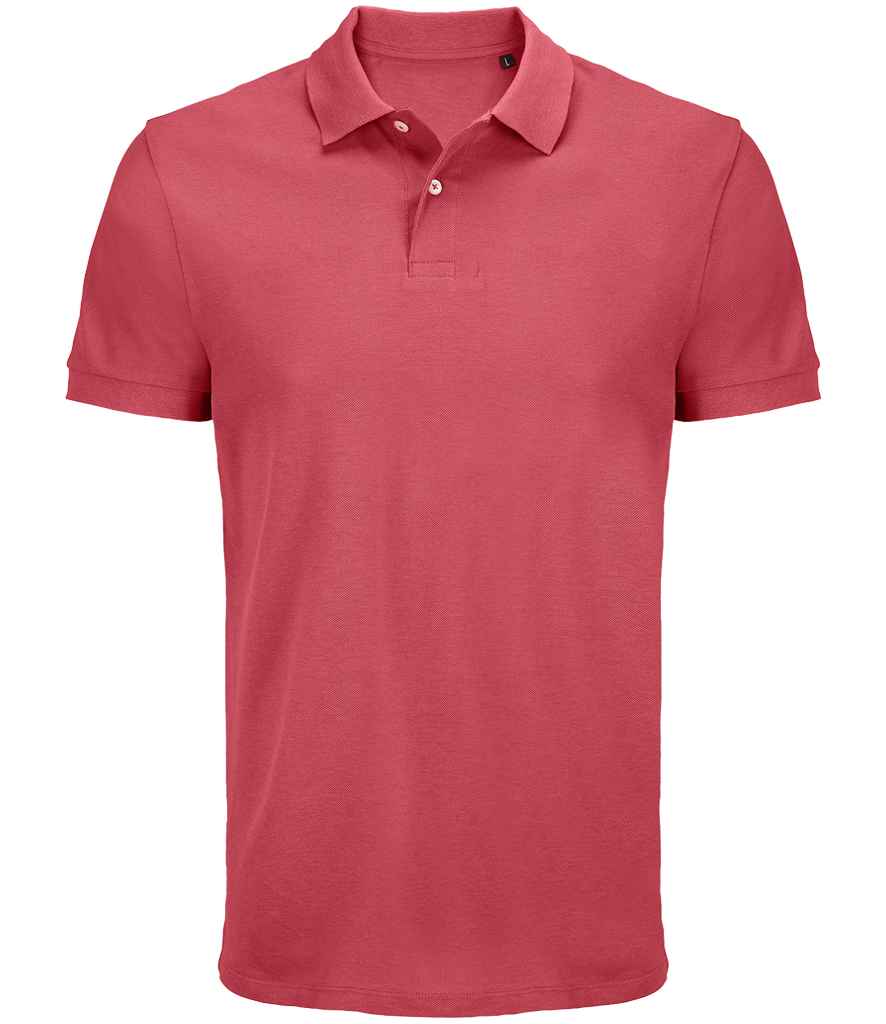 SOL'S SOL'S Unisex Pacific Twin Piqué Polo Shirt - Folk Pink (04439)