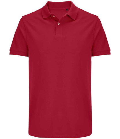SOL'S SOL'S Unisex Pacific Twin Piqué Polo Shirt - Folk Red (04439)