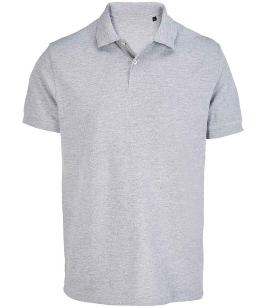 SOL'S SOL'S Unisex Pacific Twin Piqué Polo Shirt - Grey Marl (04439)