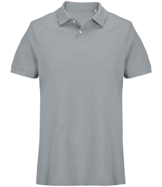 SOL'S SOL'S Unisex Pacific Twin Piqué Polo Shirt - Pure Grey (04439)