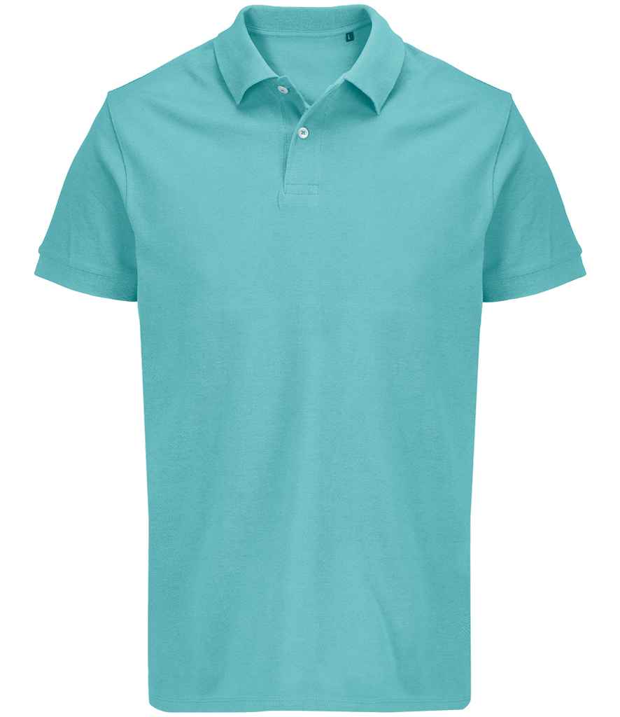 SOL'S SOL'S Unisex Pacific Twin Piqué Polo Shirt - Pool Blue (04439)