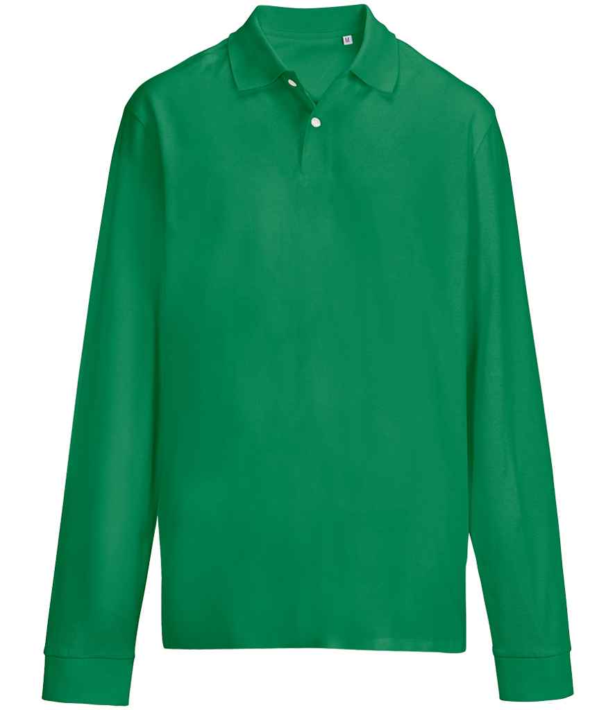 SOL'S SOL'S Unisex Pacific Long Sleeve Piqué Polo Shirt - Kelly Green (04441)