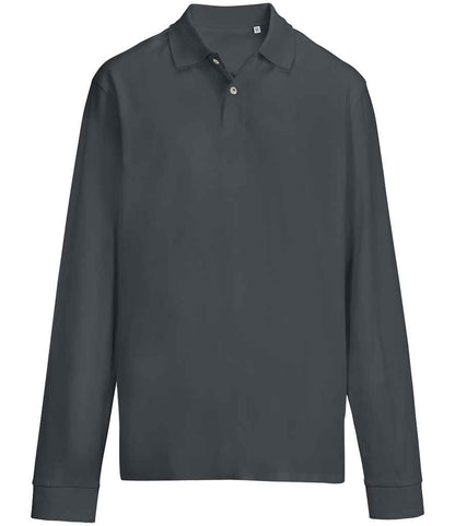 SOL'S SOL'S Unisex Pacific Long Sleeve Piqué Polo Shirt - Mouse Grey (04441)
