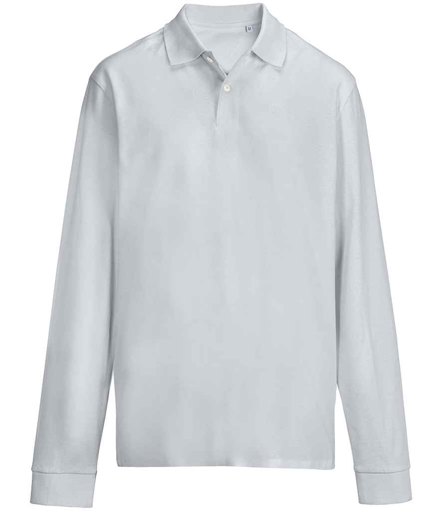SOL'S SOL'S Unisex Pacific Long Sleeve Piqué Polo Shirt - Pure Grey (04441)