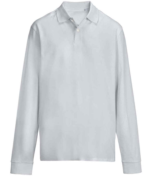 SOL'S SOL'S Unisex Pacific Long Sleeve Piqué Polo Shirt - Pure Grey (04441)