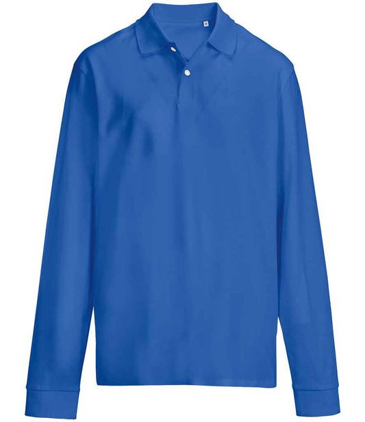 SOL'S SOL'S Unisex Pacific Long Sleeve Piqué Polo Shirt - Royal Blue (04441)