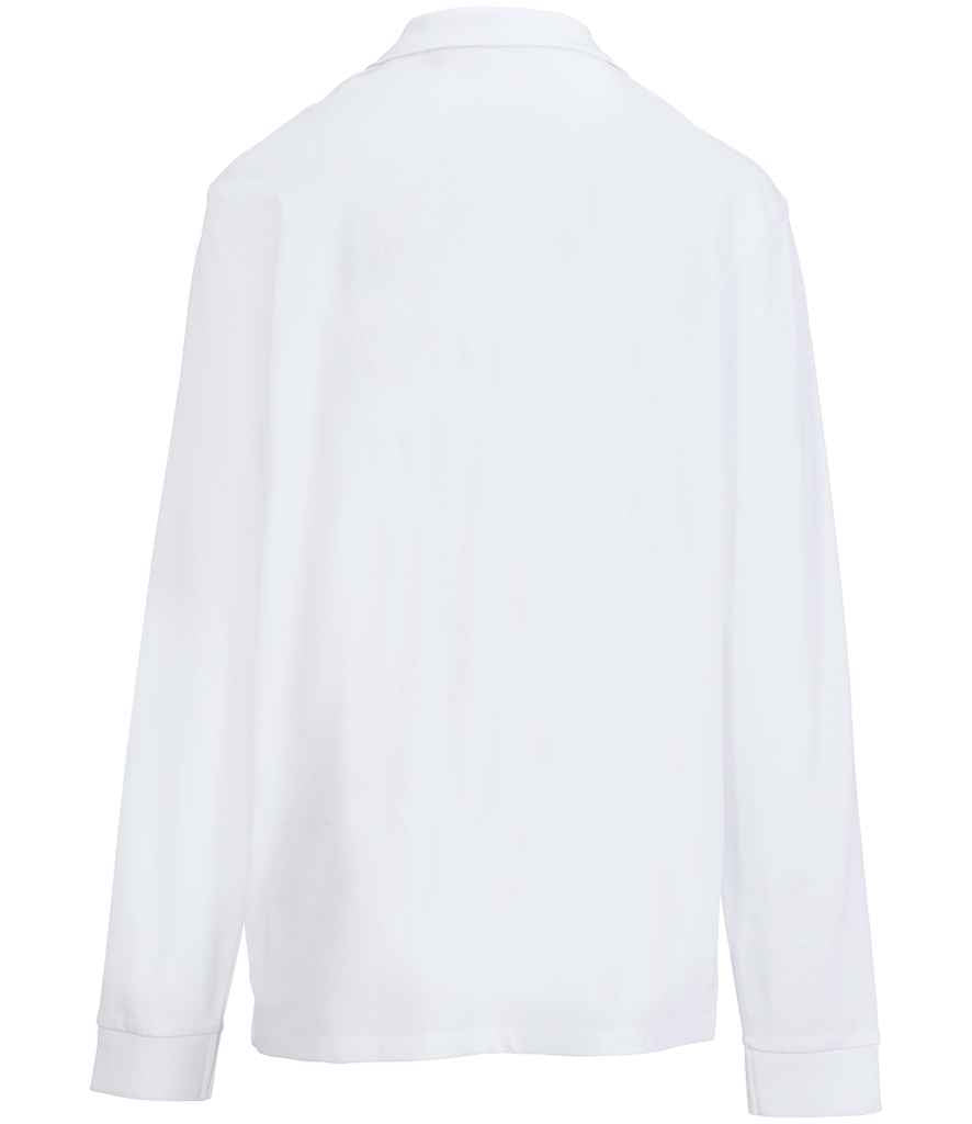SOL'S SOL'S Unisex Pacific Long Sleeve Piqué Polo Shirt - White (04441)