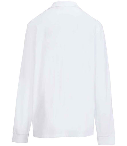 SOL'S SOL'S Unisex Pacific Long Sleeve Piqué Polo Shirt - White (04441)