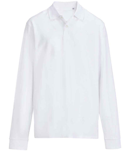 SOL'S SOL'S Unisex Pacific Long Sleeve Piqué Polo Shirt - White (04441)