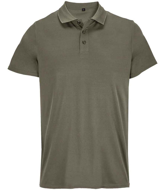 SOL'S SOL'S Unisex Pitcher Recycled Polyester Piqué Polo Shirt - Army (04442)